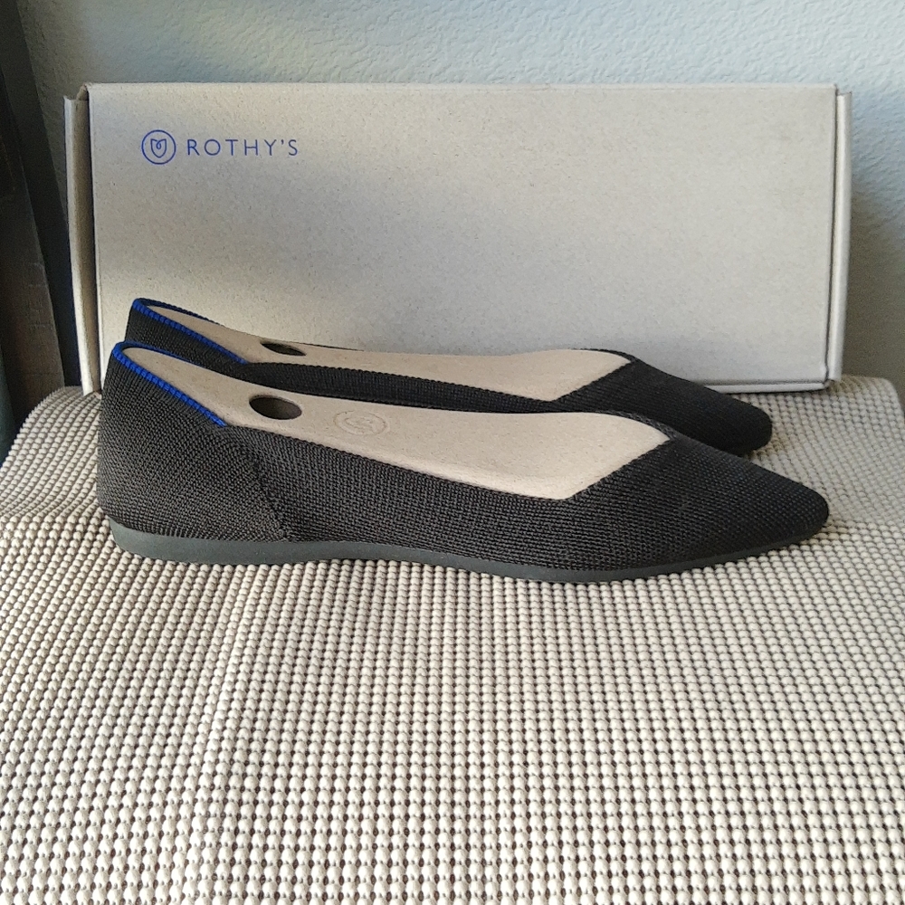 Rothy's Solid Black Ballet Shoes